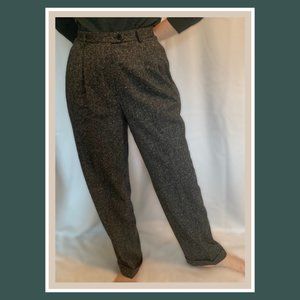 Lauren Ralph Lauren gray high-waisted trousers